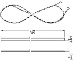 3052S cable dimensions