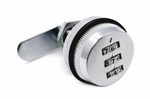 Serrure a code avec verrou mecanique pour casier​